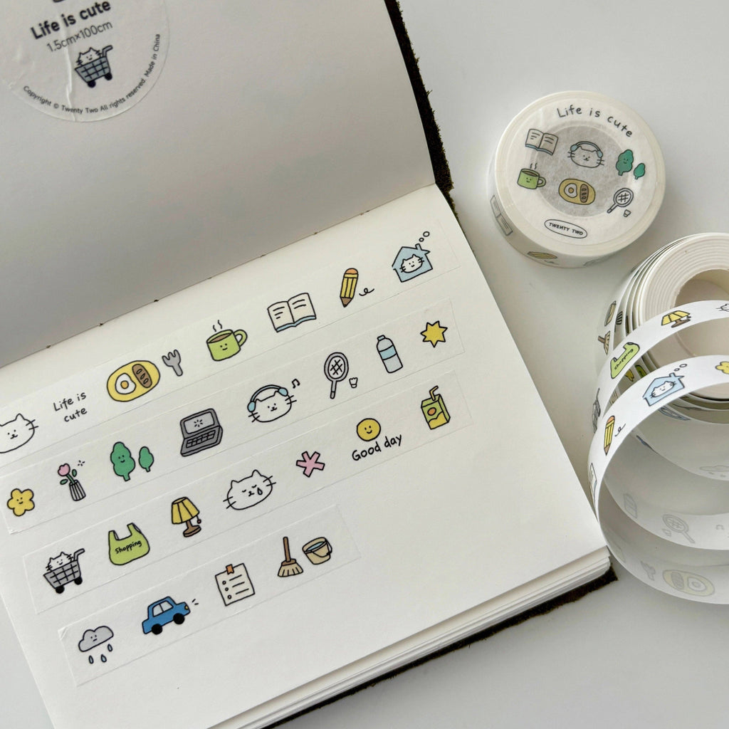 Twenty Two | Kitty Washi Tape