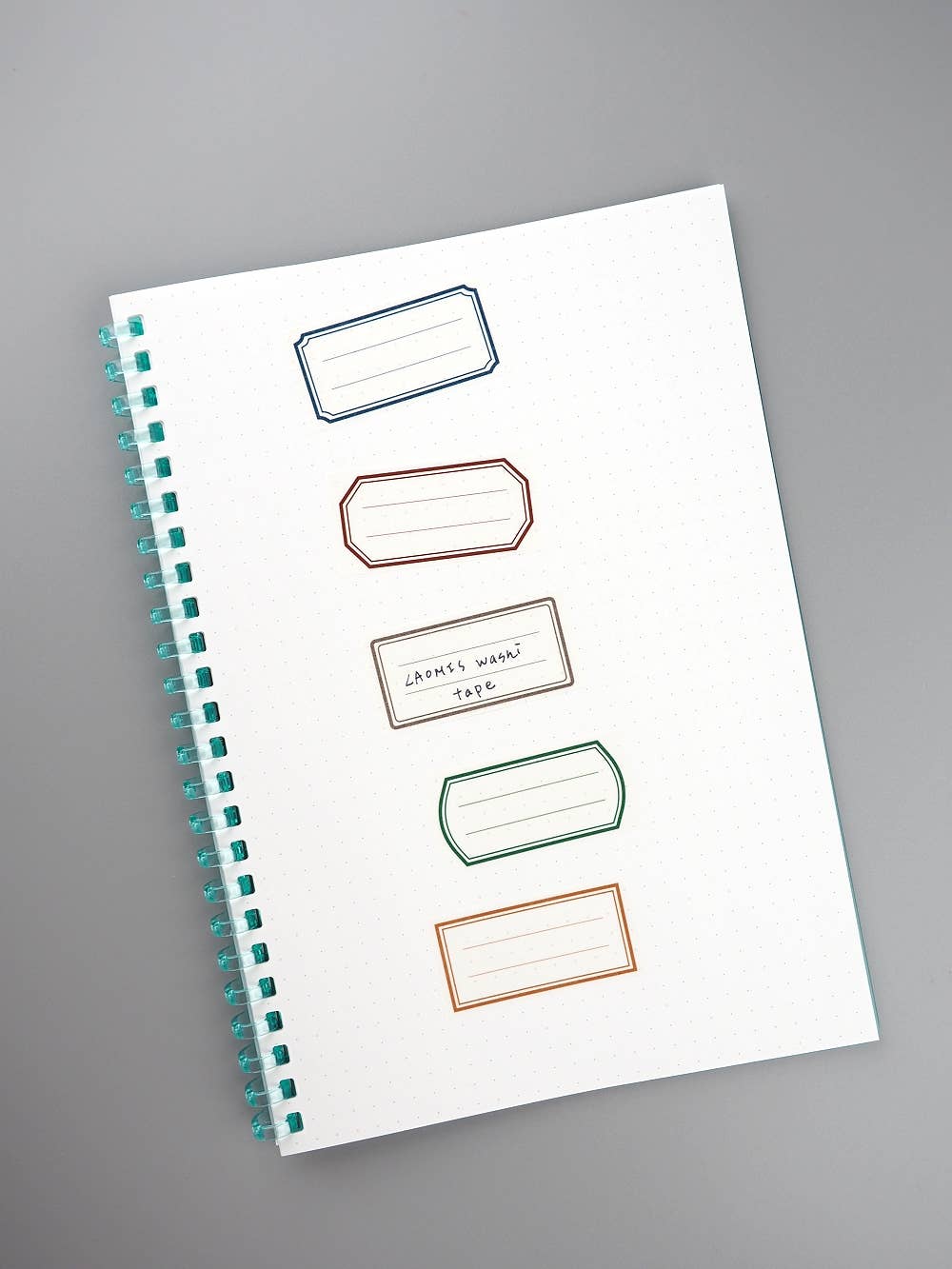 LAOMIS Multicolor Frame Label Writable Washi Tape