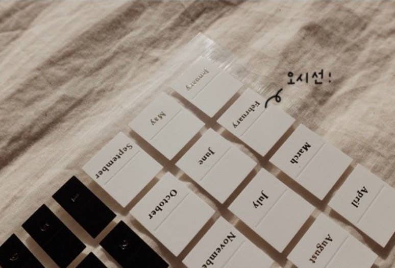 Suatelier | Plain. 45 Journal Planner Tabs