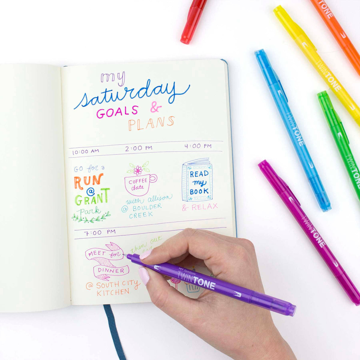 TwinTone Markers - Gray