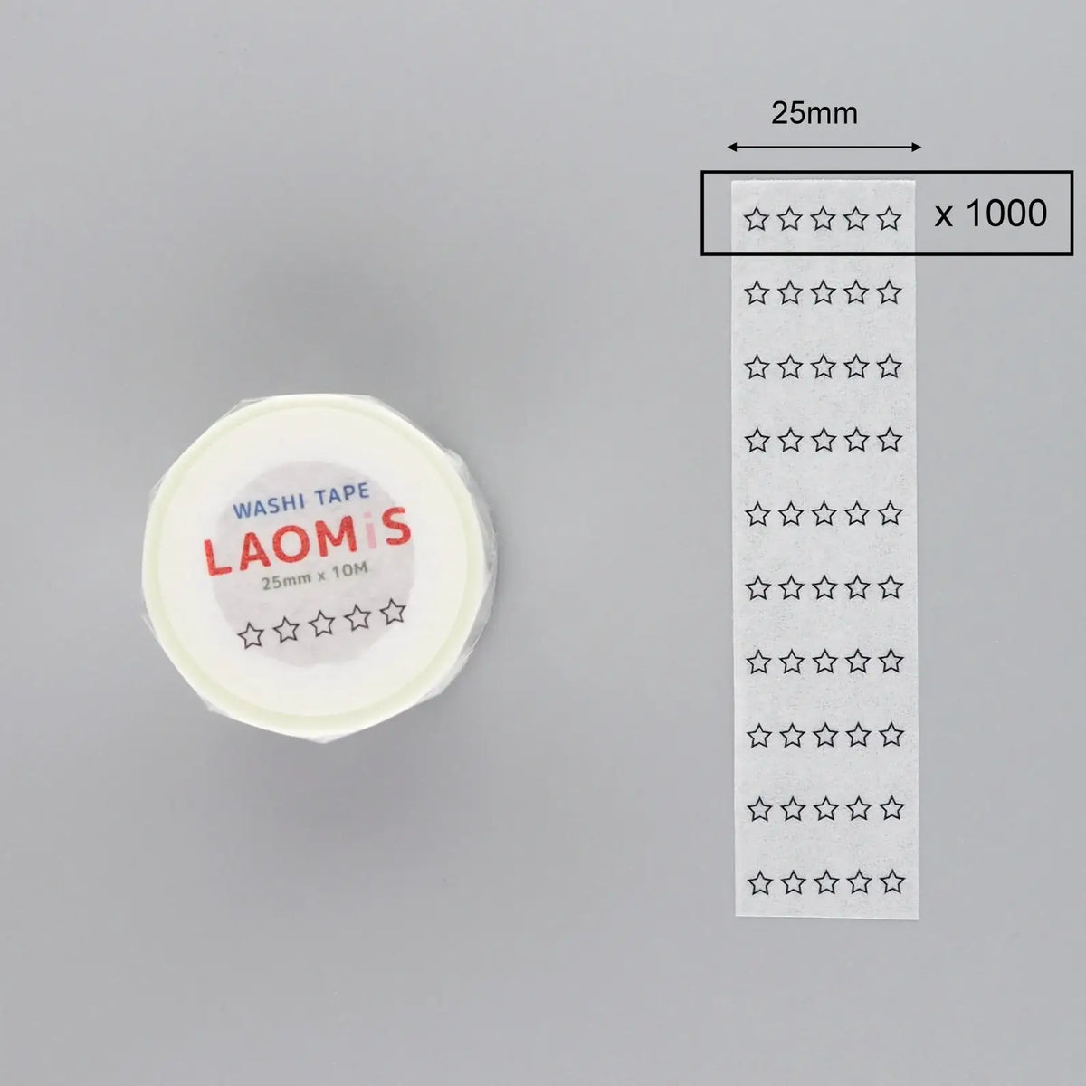 LAOMIS 5 Star Rating Writable Washi Tape