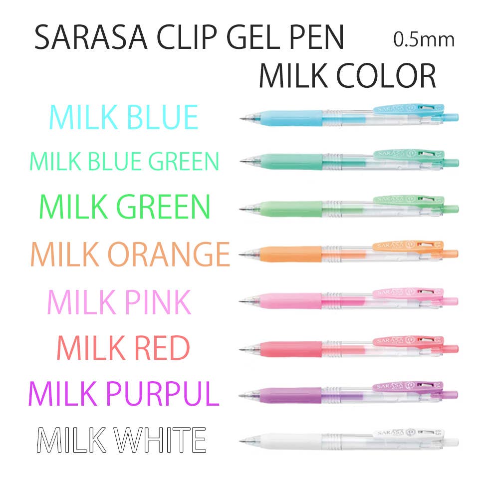 【JAPANESE STATIONERY】ZEBRA SARASA CLIP GEL PEN
