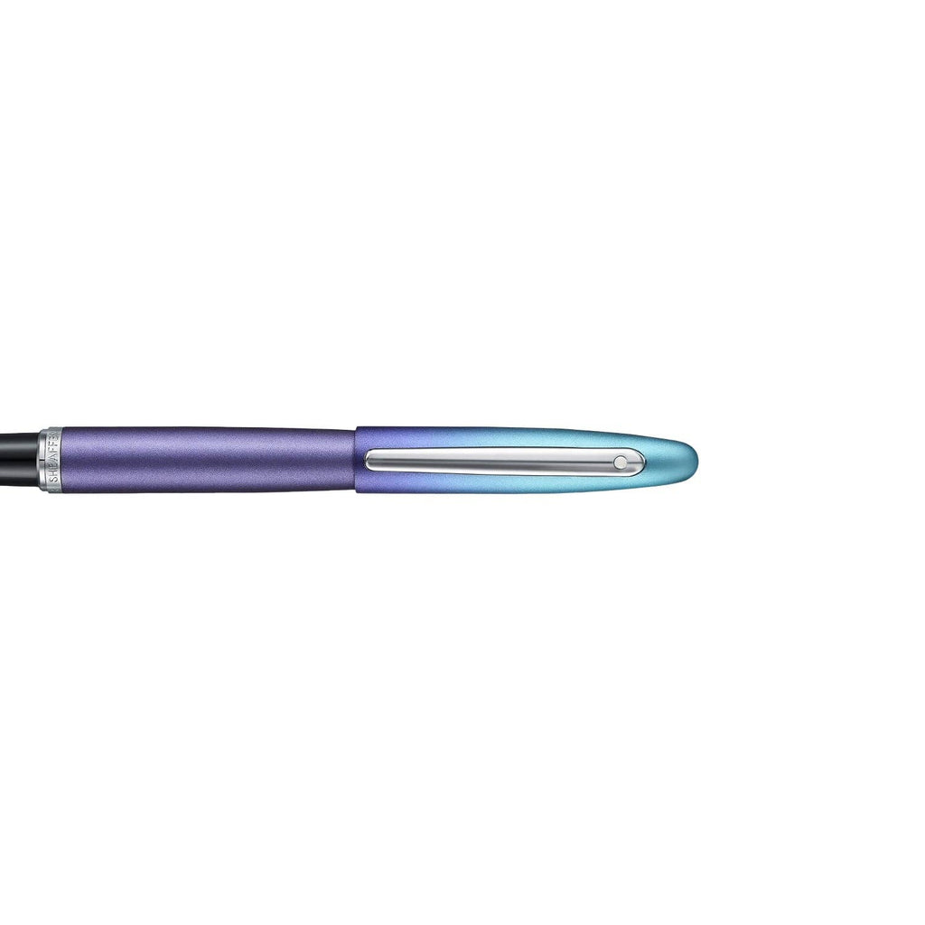 Sheaffer VFM 9430 Expressions Blue and Purple Pearlised Gradient Fountain Pen with Chrome-Plated Trims