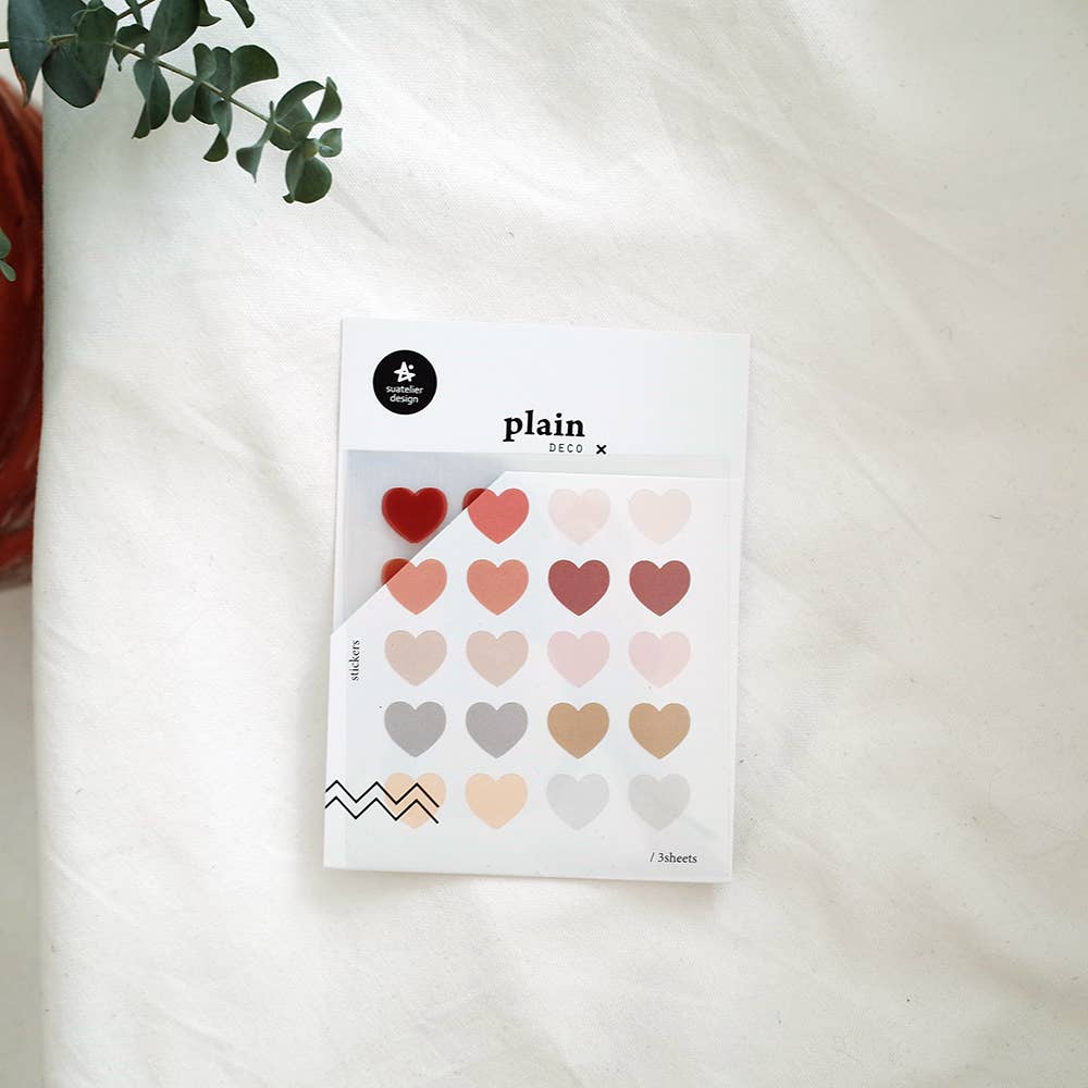 Plain.53 Medium Hearts