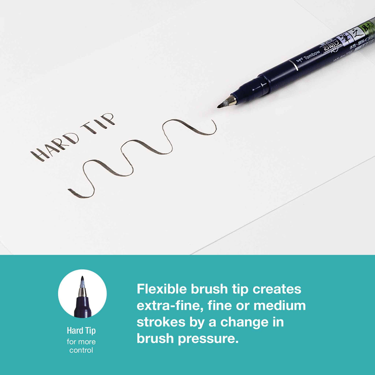 Fudenosuke Brush Pen, Hard Tip, Black
