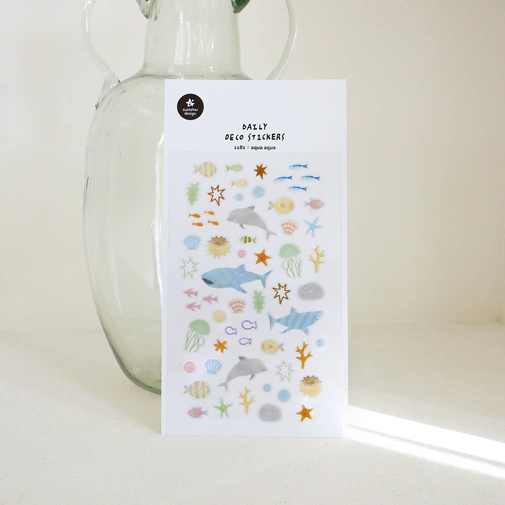 Aqua Aqua Sticker Sheet