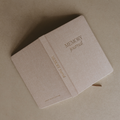 Neutral Memory Fabric Journal - Home Decor