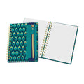 Cascading Plumes Oliver Notebook with Pen Pocket