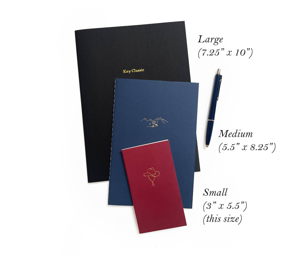 Classic Heart Mini Saddle Stitch Notebook | Be Mine Notebook