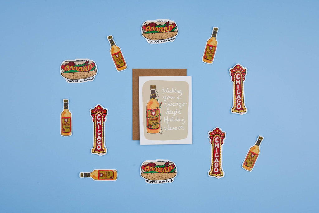 Chicago Hot Dog “Never Ketchup” Vinyl Sticker