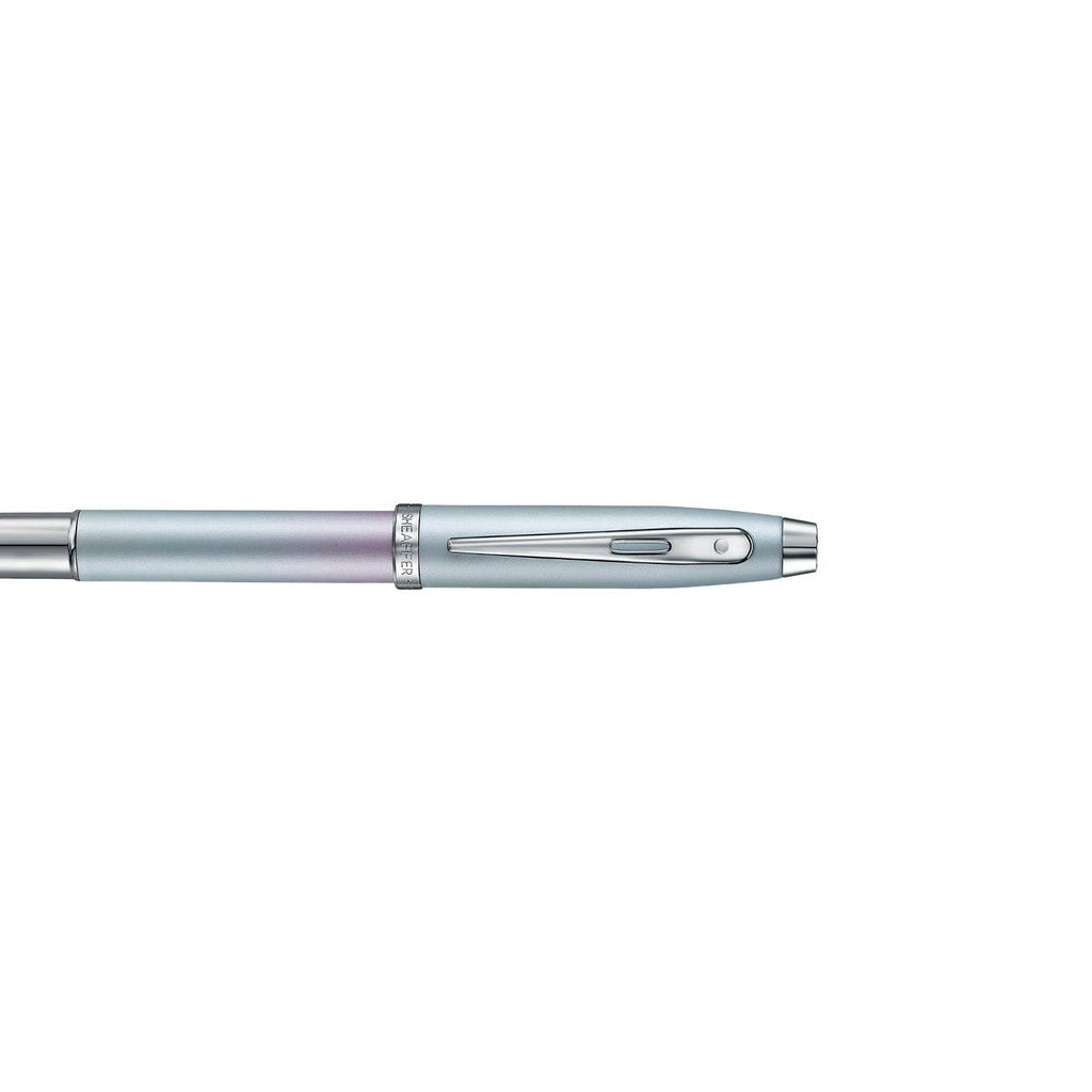 Sheaffer 100 9376 Expressions Blue and Pink Pearlised Gradient Fountain Pen with Chrome-plated Trims