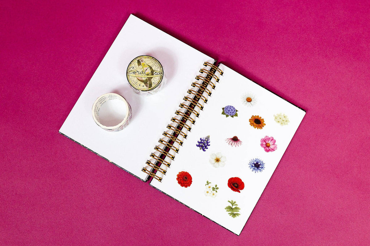 Garden Flowers Transparent Tape
