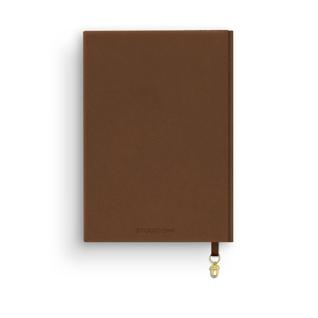 Warm Brown Oak Leaves Olivia Journal
