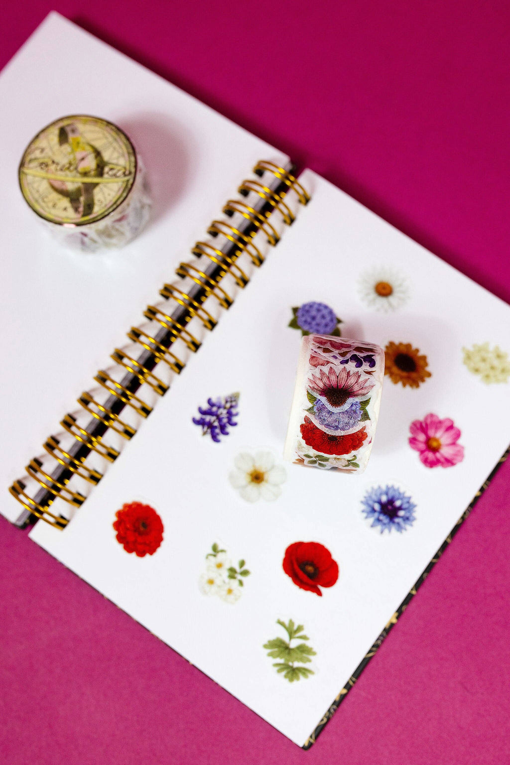 Garden Flowers Transparent Tape