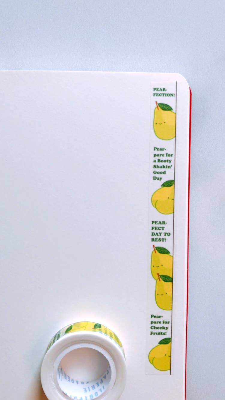 Pear-fection! Vertical Washi Tape