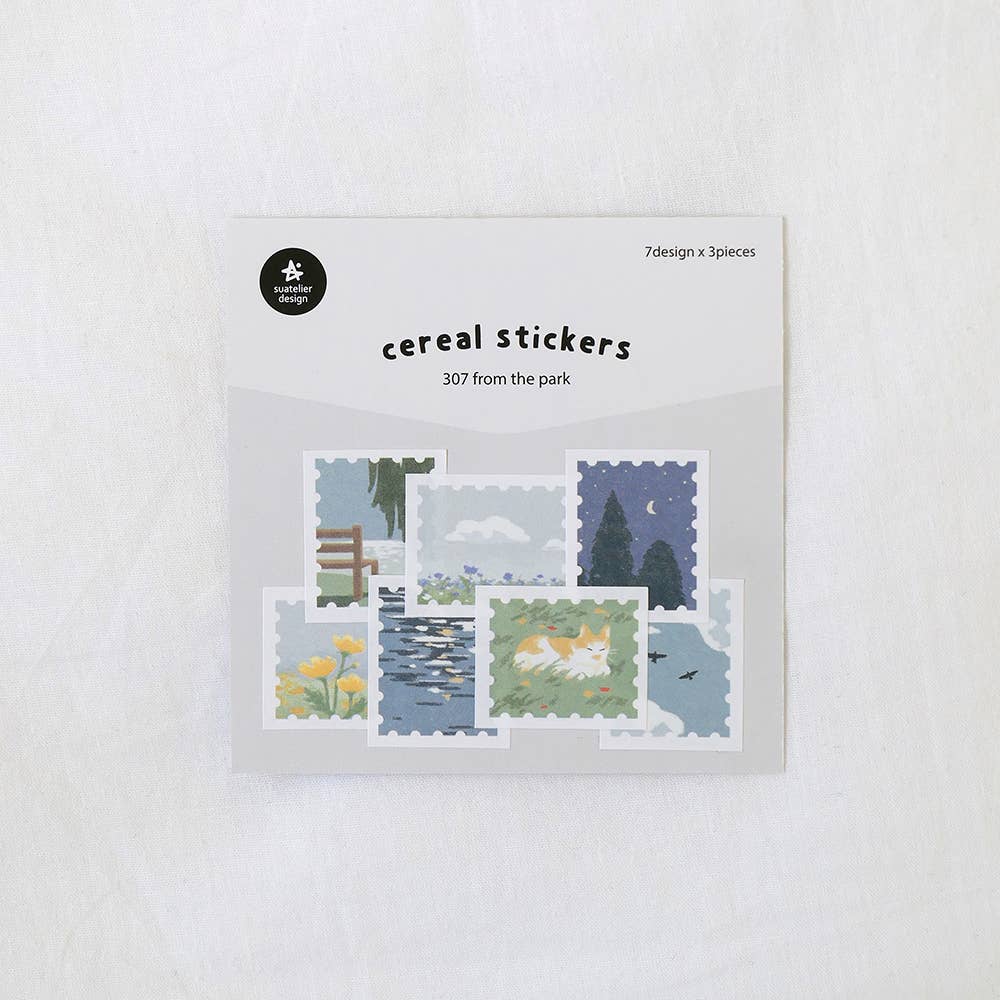 From the park stamp size stickers