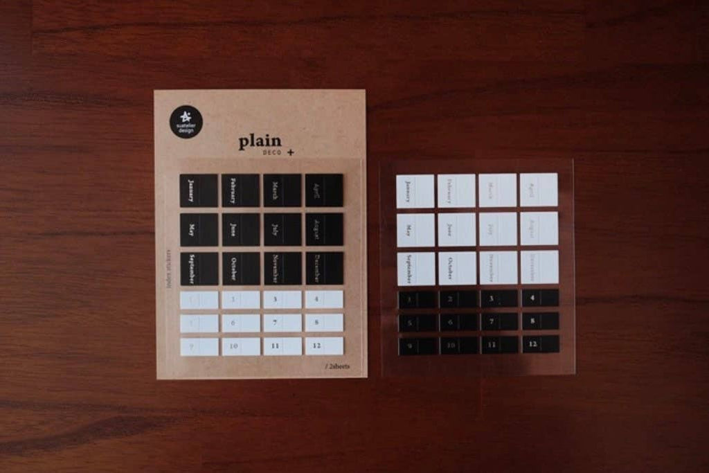 Suatelier | Plain. 45 Journal Planner Tabs
