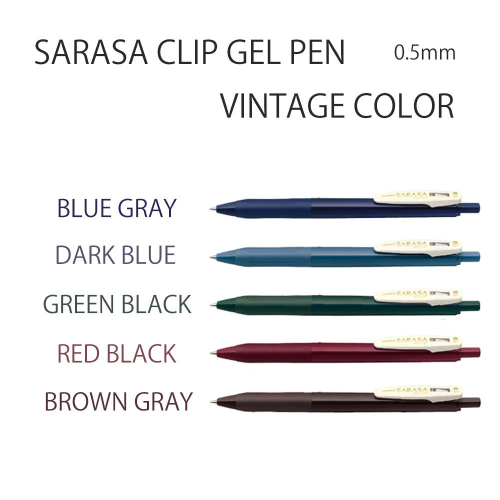 【JAPANESE STATIONERY】ZEBRA SARASA CLIP GEL PEN