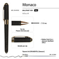 Monaco -Black with Gold Glitter