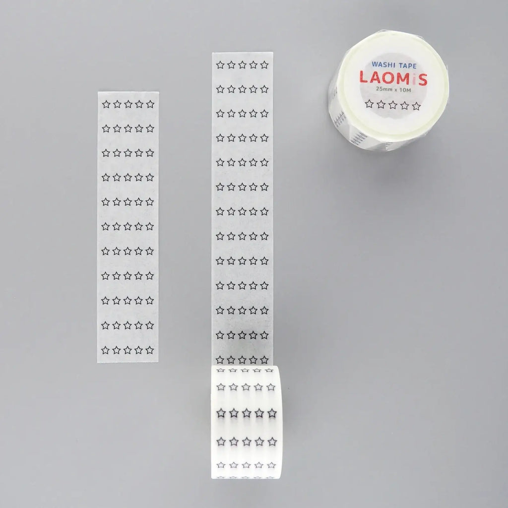 LAOMIS 5 Star Rating Writable Washi Tape