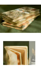 A5 European Vintage Style Hardcover Notebook Kraft Paper Illustration Collage Design Personal Diary