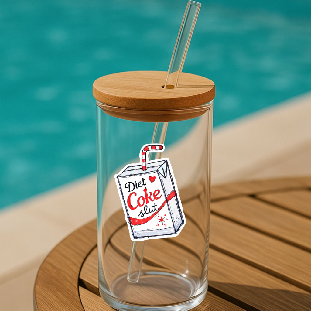 Diet Coke Slut Sticker, Funny Soda Lover Decal Gift Idea