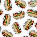 Chicago Hot Dog “Never Ketchup” Vinyl Sticker