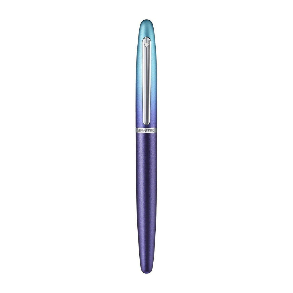 Sheaffer VFM 9430 Expressions Blue and Purple Pearlised Gradient Fountain Pen with Chrome-Plated Trims