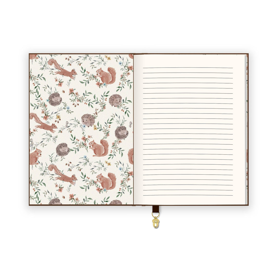 Warm Brown Oak Leaves Olivia Journal