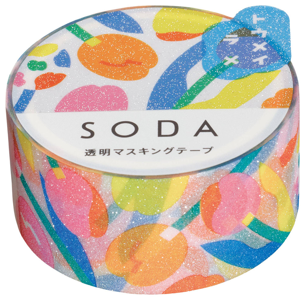 SODA Transparent Masking Tape - Glitter -