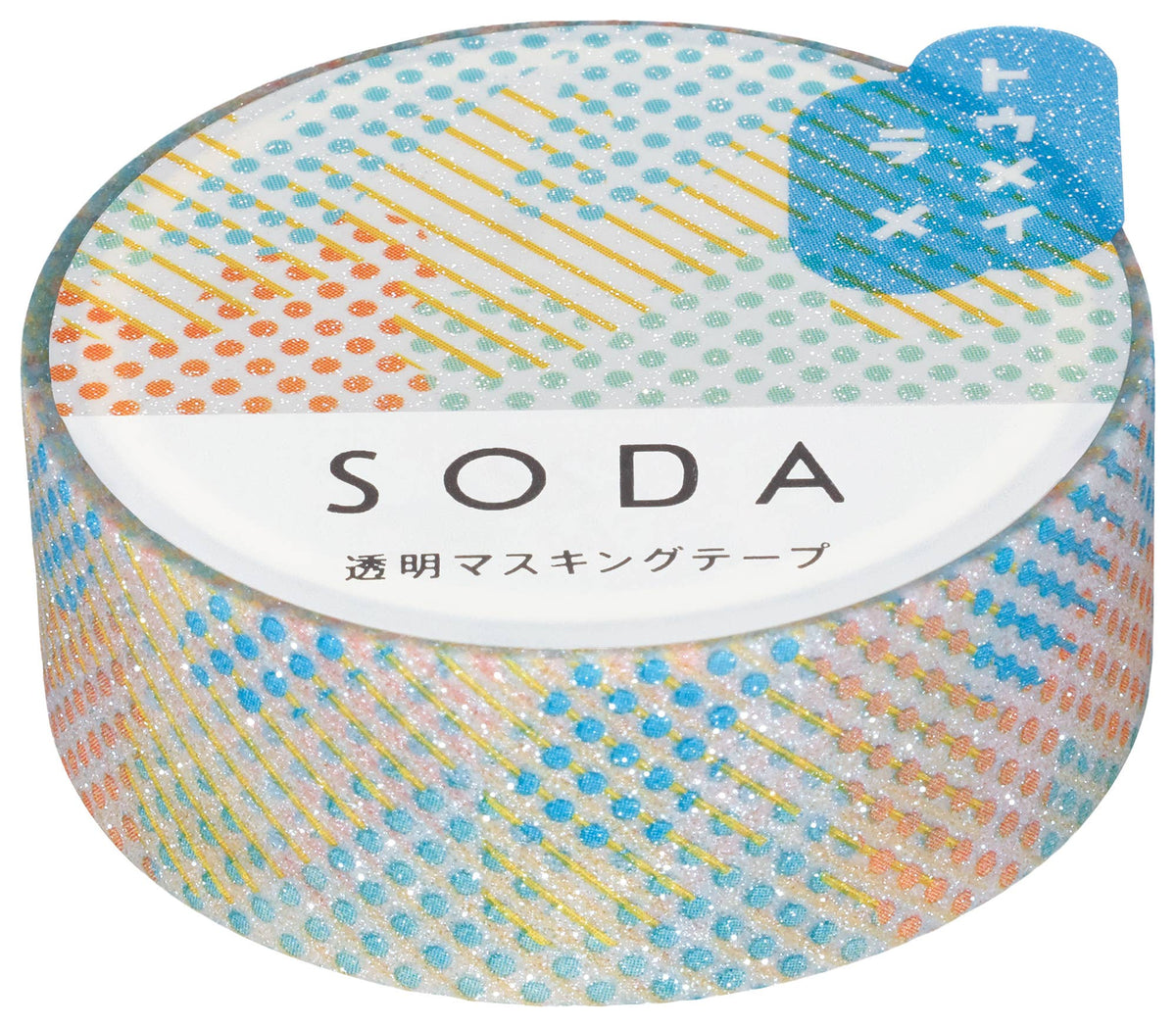 SODA Transparent Masking Tape - Glitter -
