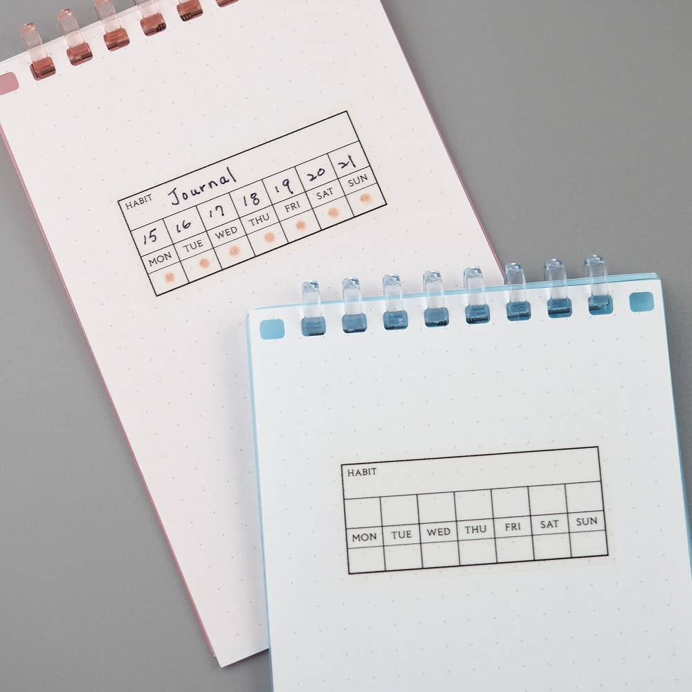 LAOMIS Weekly Routine Habit Tracker Writable Washi Stickers