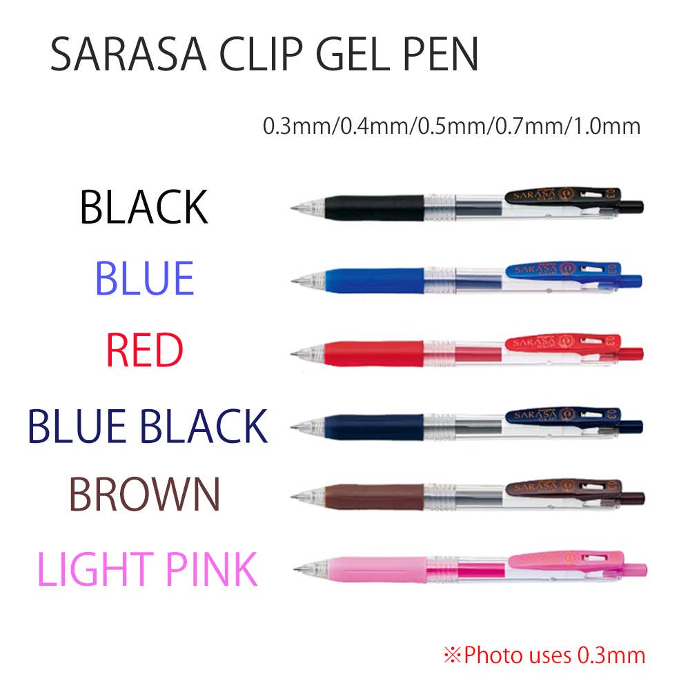 【JAPANESE STATIONERY】ZEBRA SARASA CLIP GEL PEN