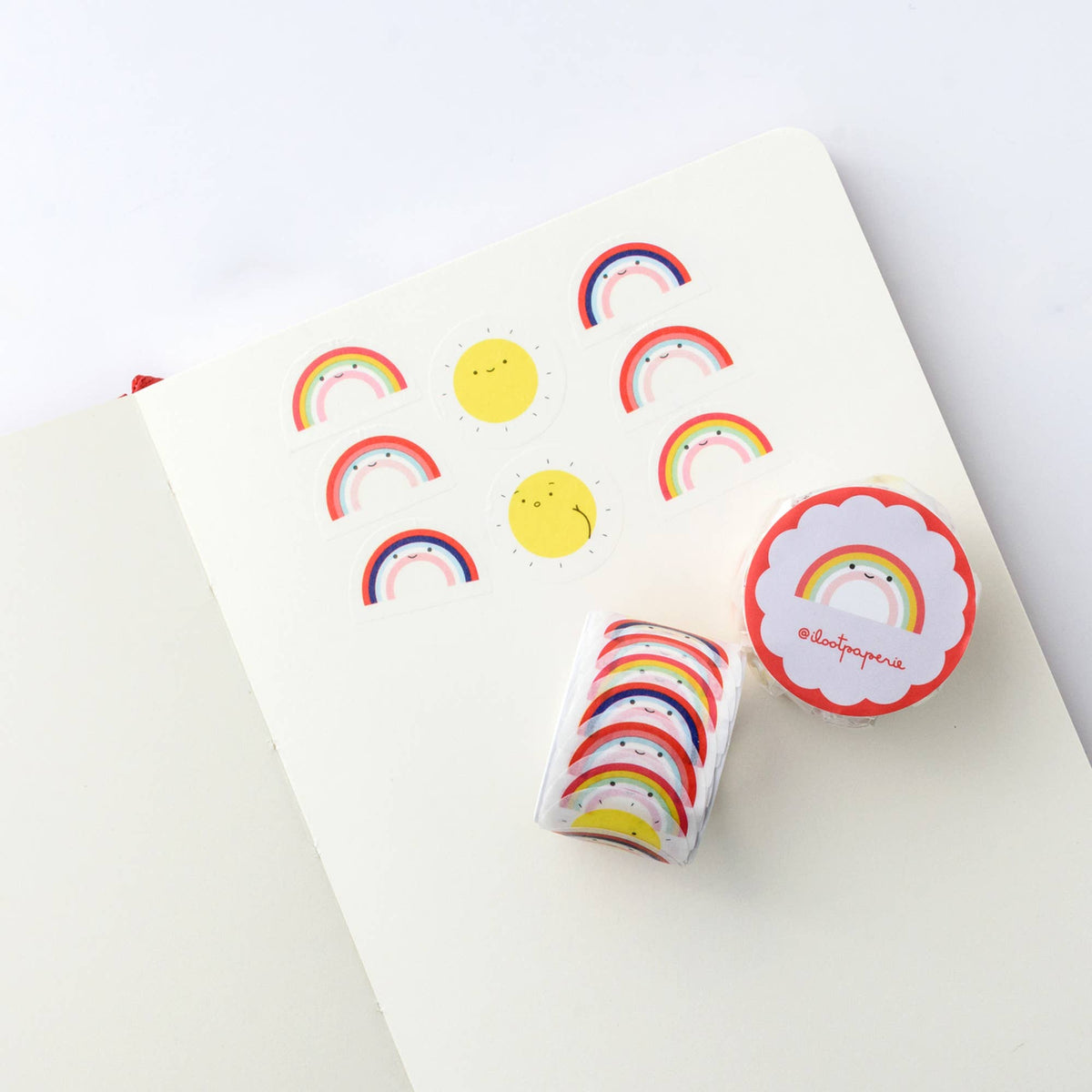 Somewhere Over the Rainbow Parade Overlap Washi Tape