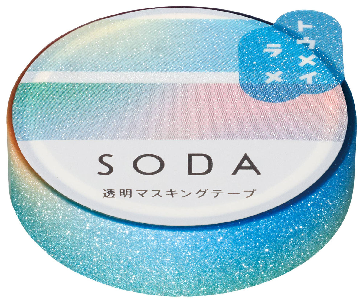 SODA Transparent Masking Tape - Glitter -