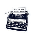 What in the Actual F Typewriter Matte Vinyl Sticker