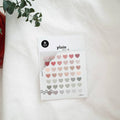 Plain.52 medium hearts