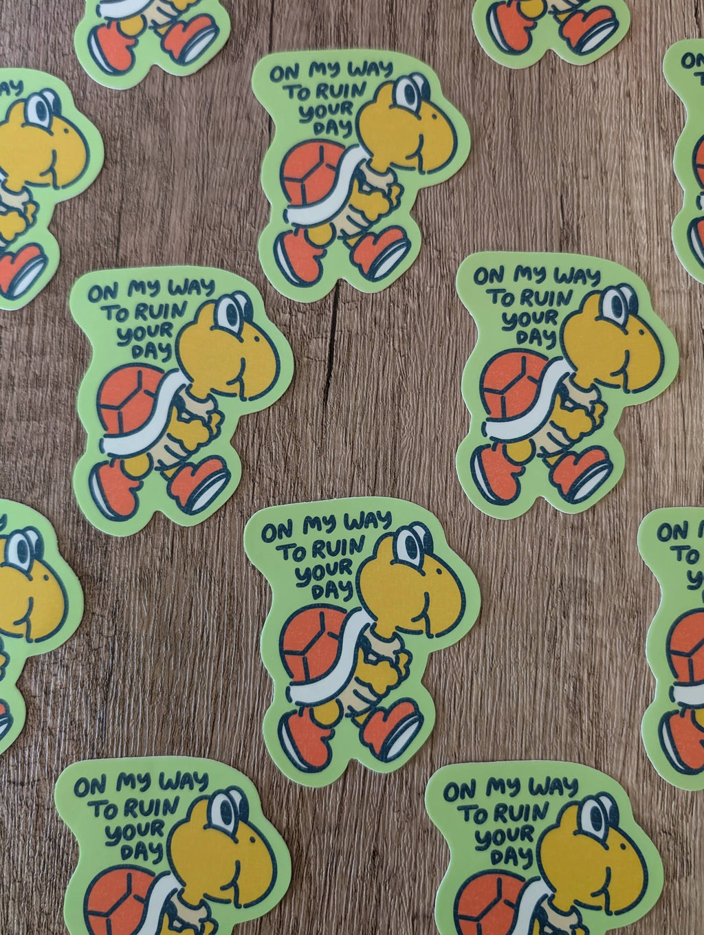 On My Way - Super Mario Video Game Nintendo Vinyl Sticker