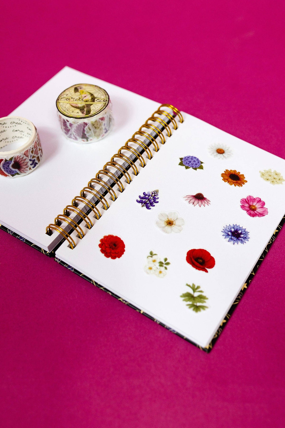 Garden Flowers Transparent Tape