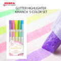 ZEBRA GLITTER HIGHLIGHTER  KIRARICH SET