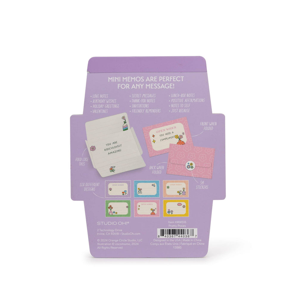 Pretty Posies Mini Memos with Stickers