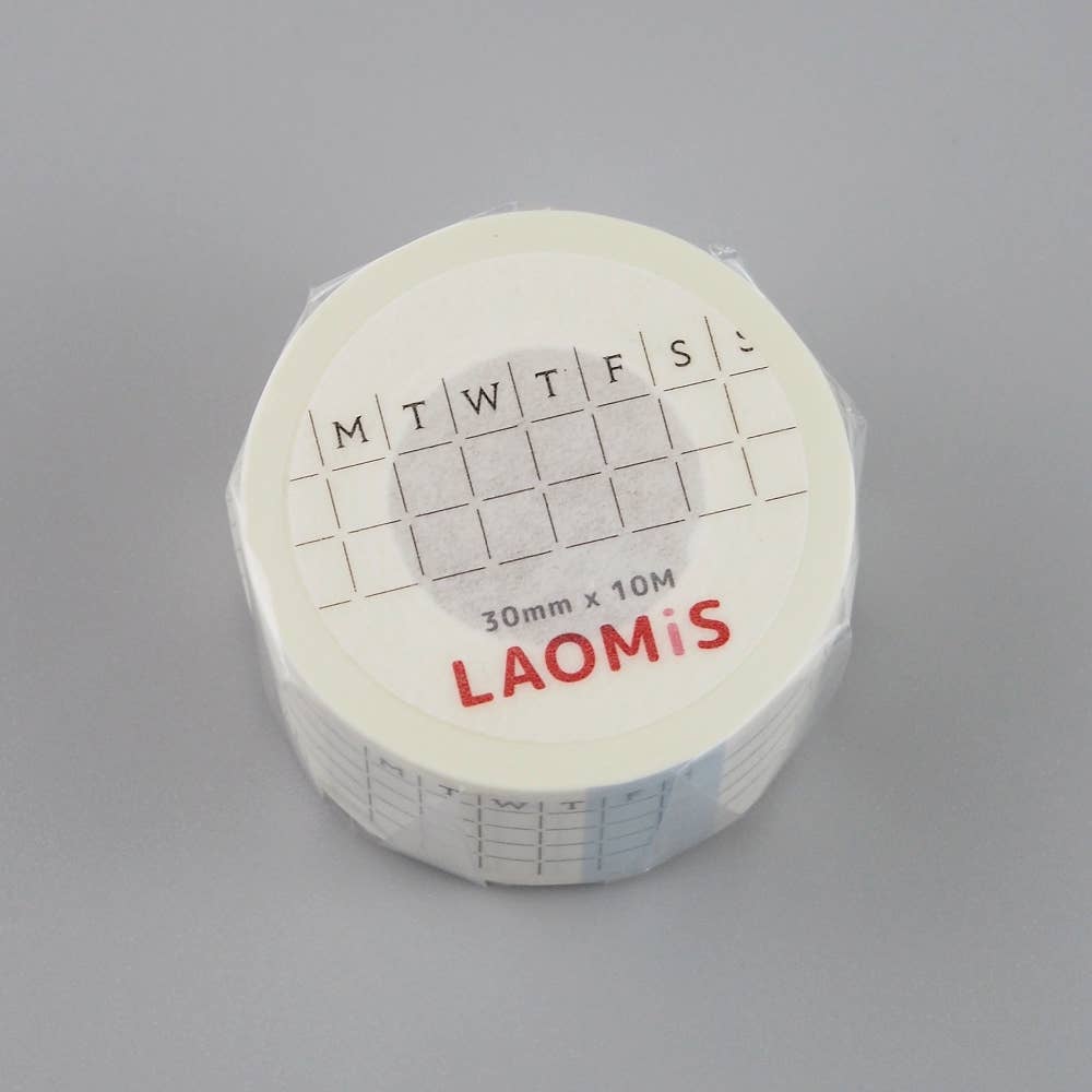 LAOMIS Weekly Habit Tracker Writable Washi Stickers
