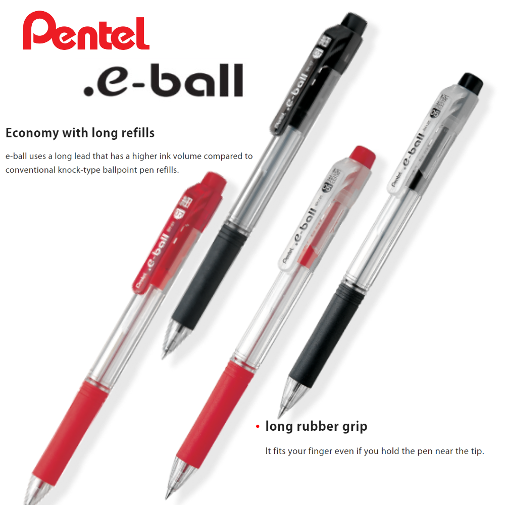 【JAPANESE STATIONERY】PENTEL GEL BALLPOINT PEN .E BALL