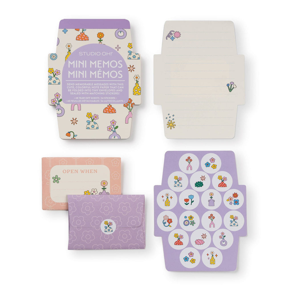 Pretty Posies Mini Memos with Stickers