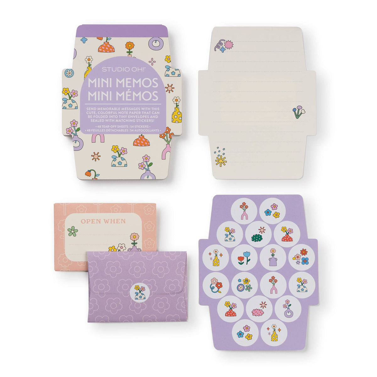 Pretty Posies Mini Memos with Stickers