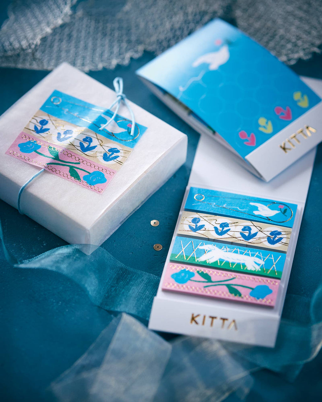 KITTA Portable Washi Decorative Tape -Stamp style Clear -