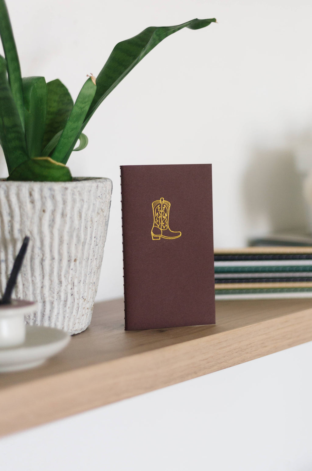 Cowboy Boot Mini Saddle Stitch Notebook | Cute Western Gift