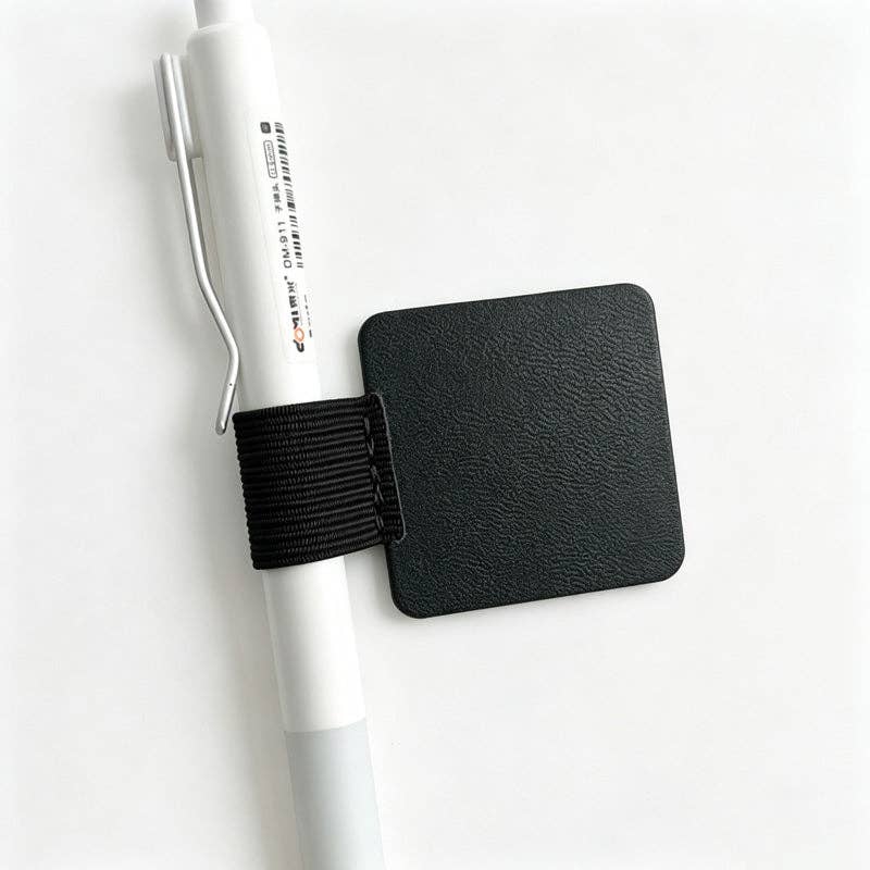 Self-Adhesive PU Leather Elastic Pen Loop Holder
